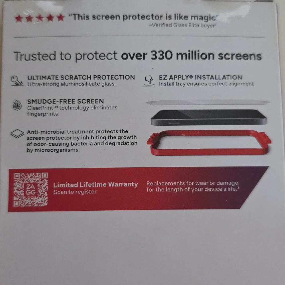 ZAGG Invisible Shield Screen Protector Iphone 6.1 2023 Tempered Glass